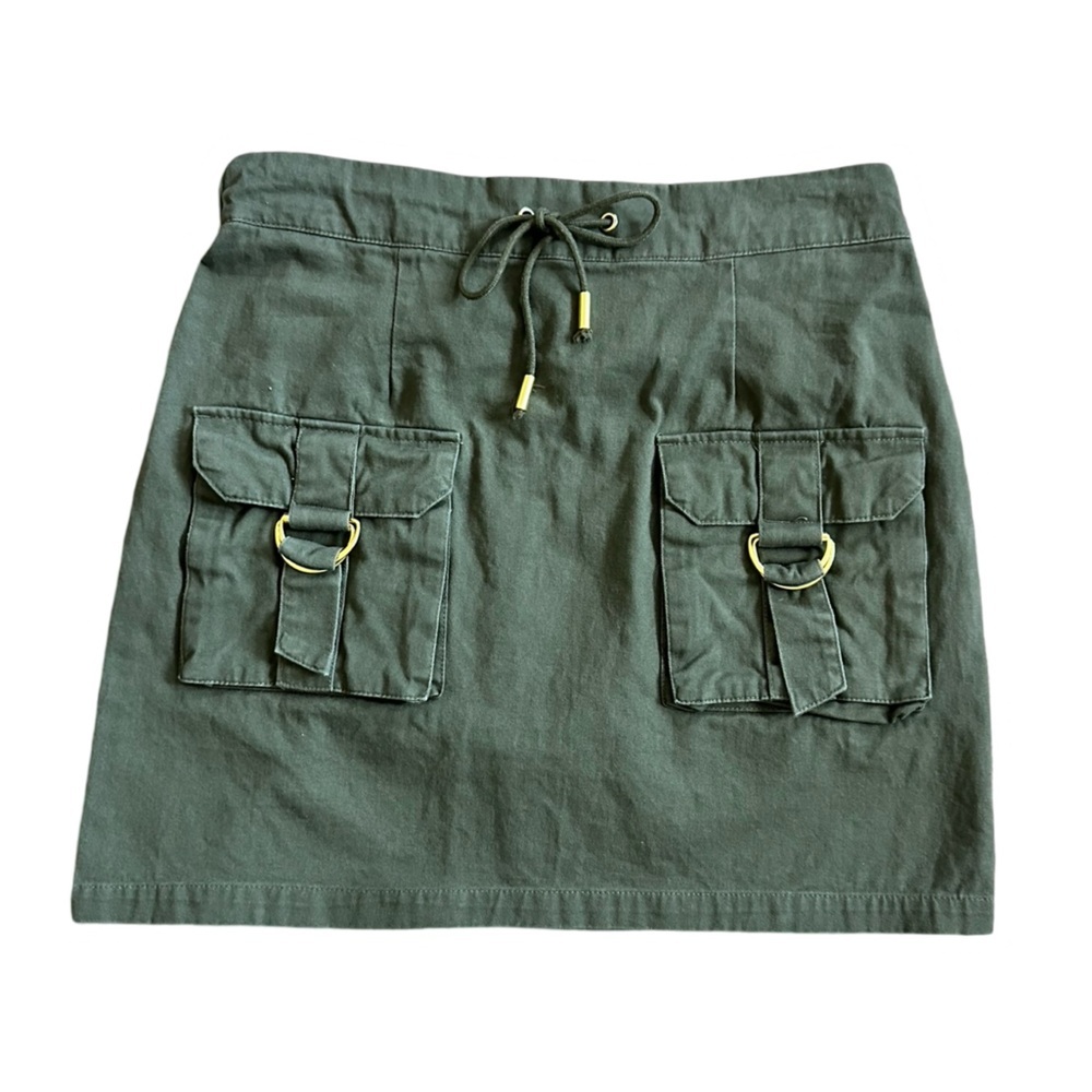 Planet Gold Mini Skirt Olive Green Women’s Juniors Size Medium.